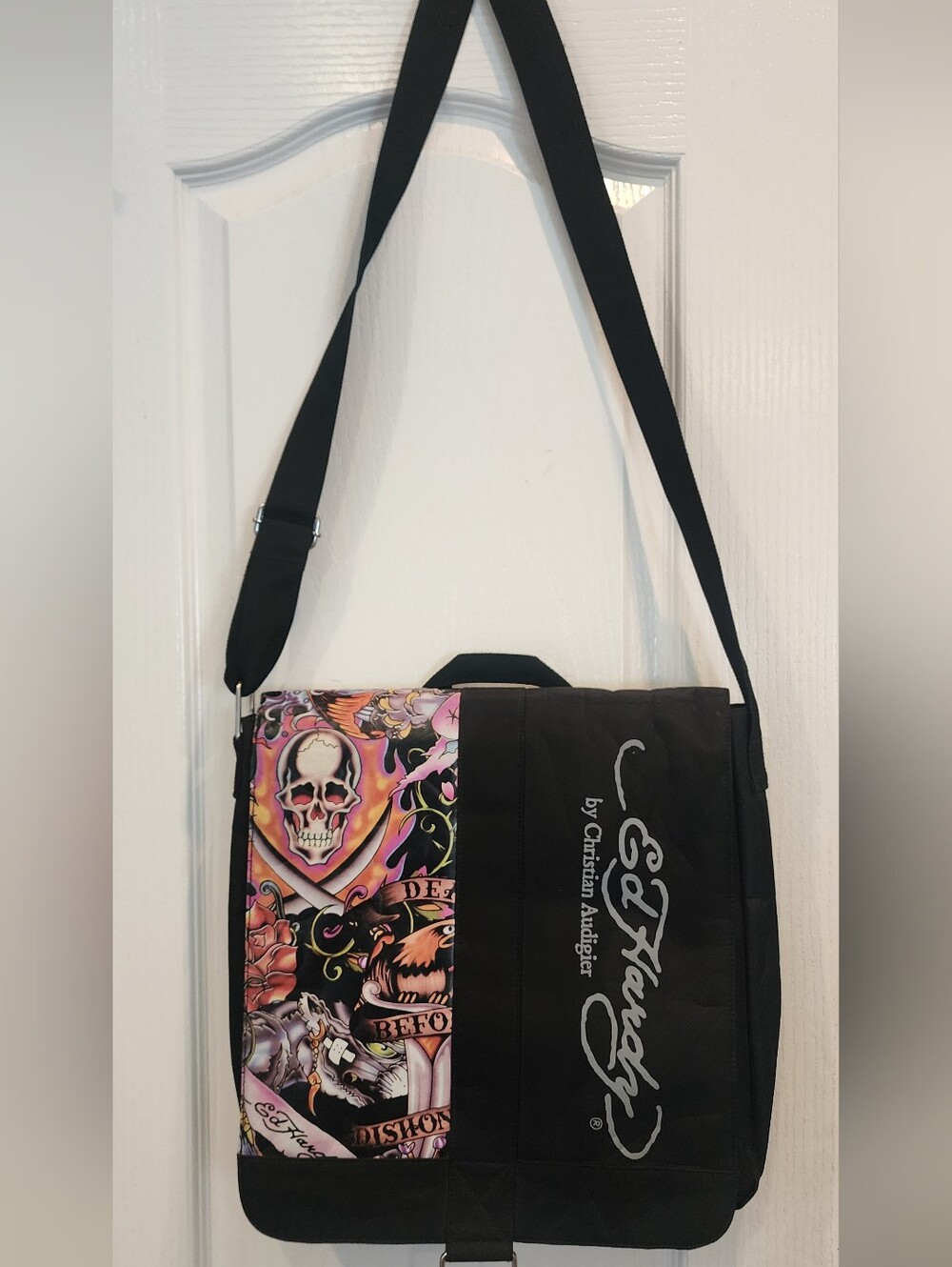 Ed Hardy Laptop Bag With Protective Sleeve.